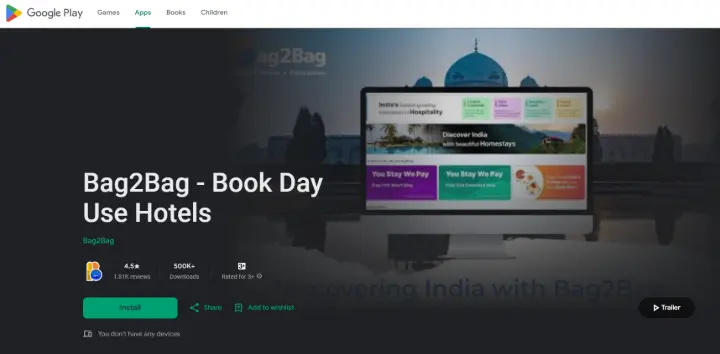 day use hotel booking app
